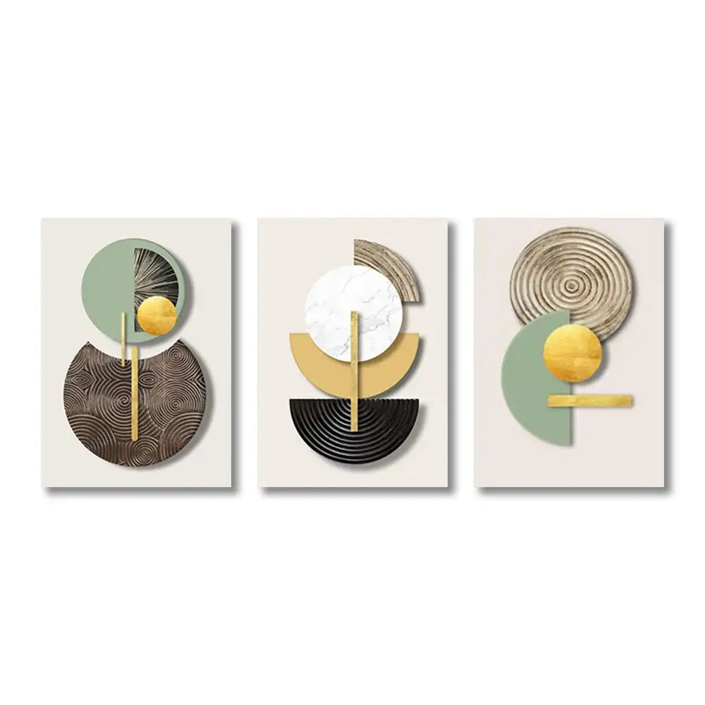 Abstract Geometric Canvas Art Set