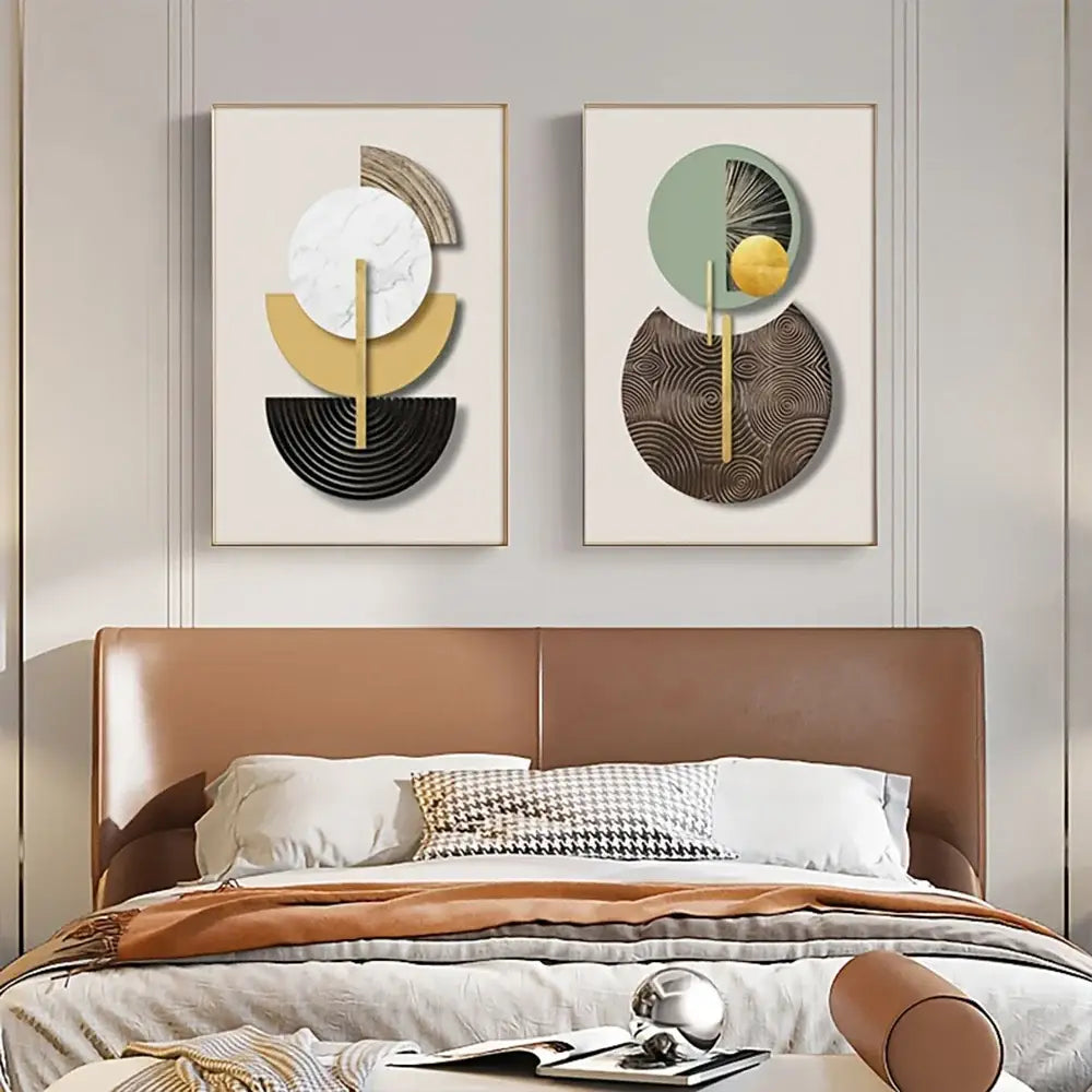 Abstract Geometric Canvas Art Set
