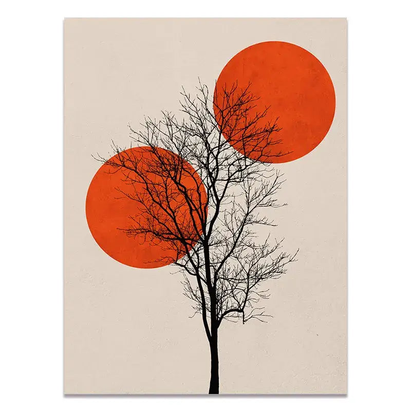 Abstract Winter Landscape Canvas Print