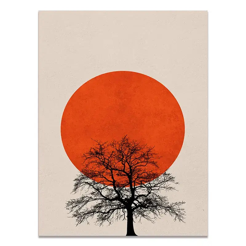 Abstract Winter Landscape Canvas Print