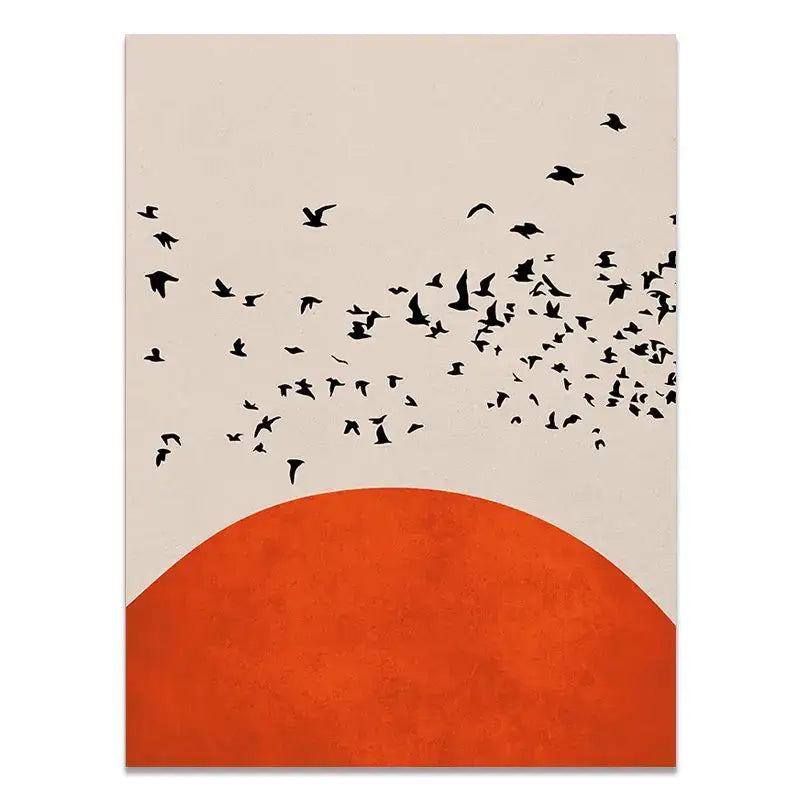 Abstract Winter Landscape Canvas Print