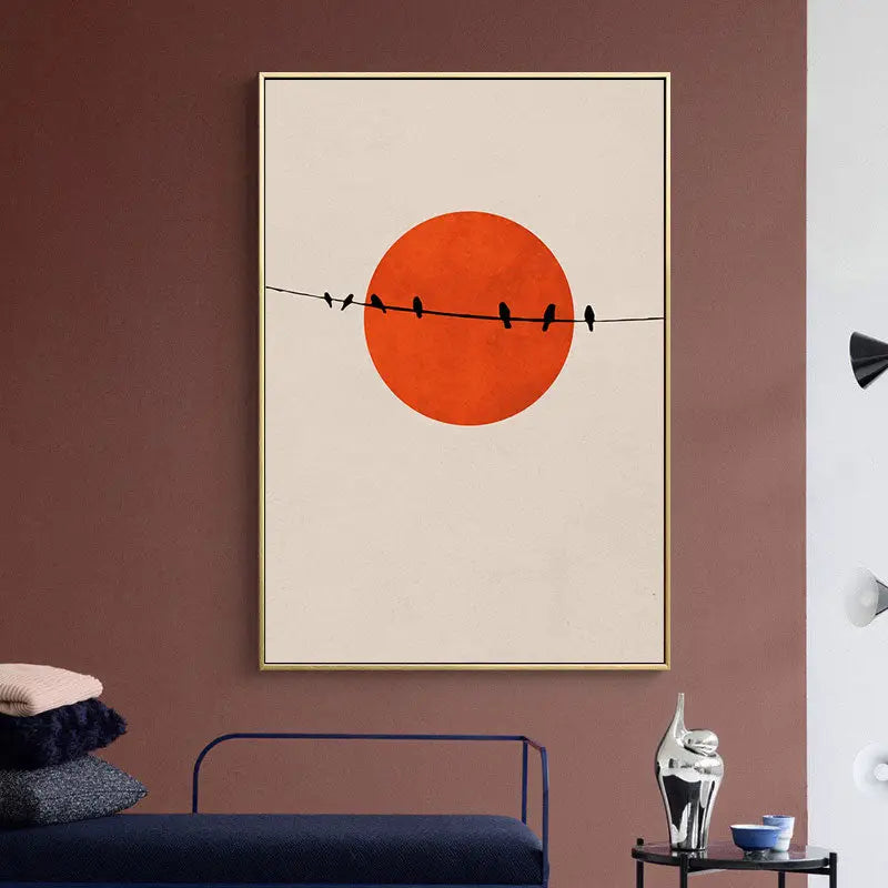Abstract Winter Landscape Canvas Print