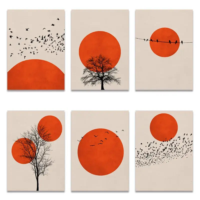 Abstract Winter Landscape Canvas Print