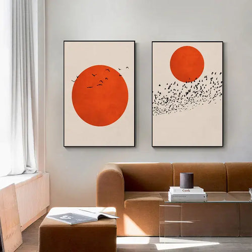 Tableau imprimé Paysage d'hiver abstrait