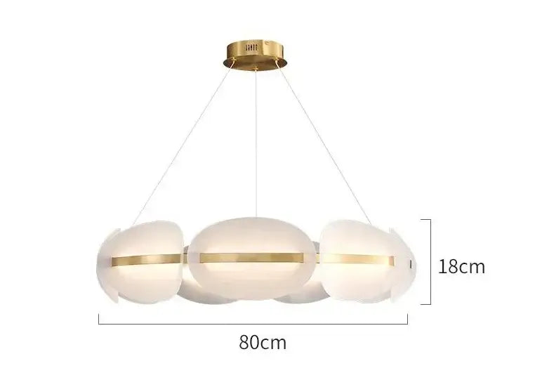 Acrylic Ring Chandelier Dimmable