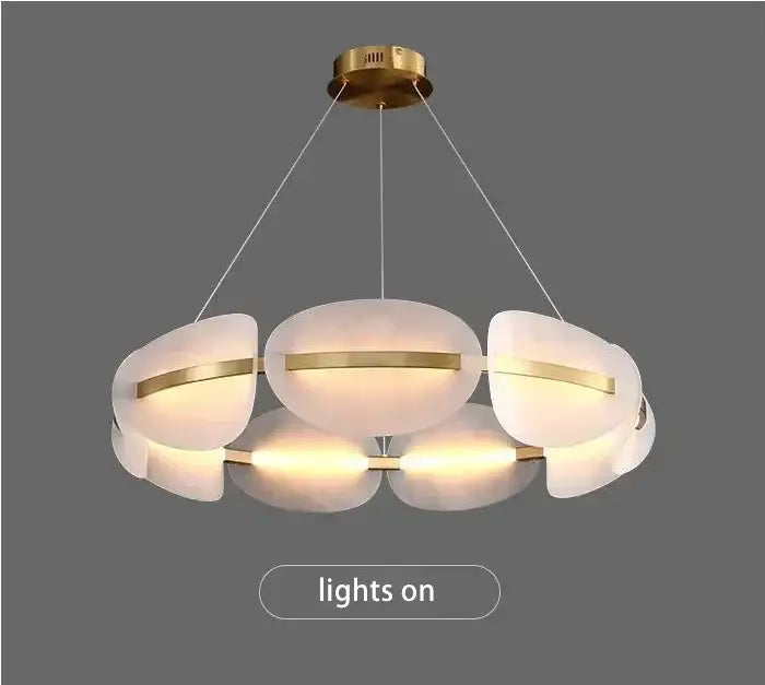 Acrylic Ring Chandelier Dimmable