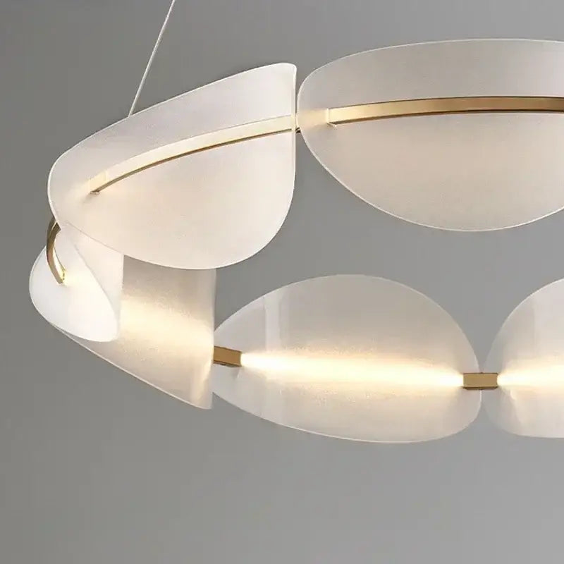 Acrylic Ring Chandelier Dimmable