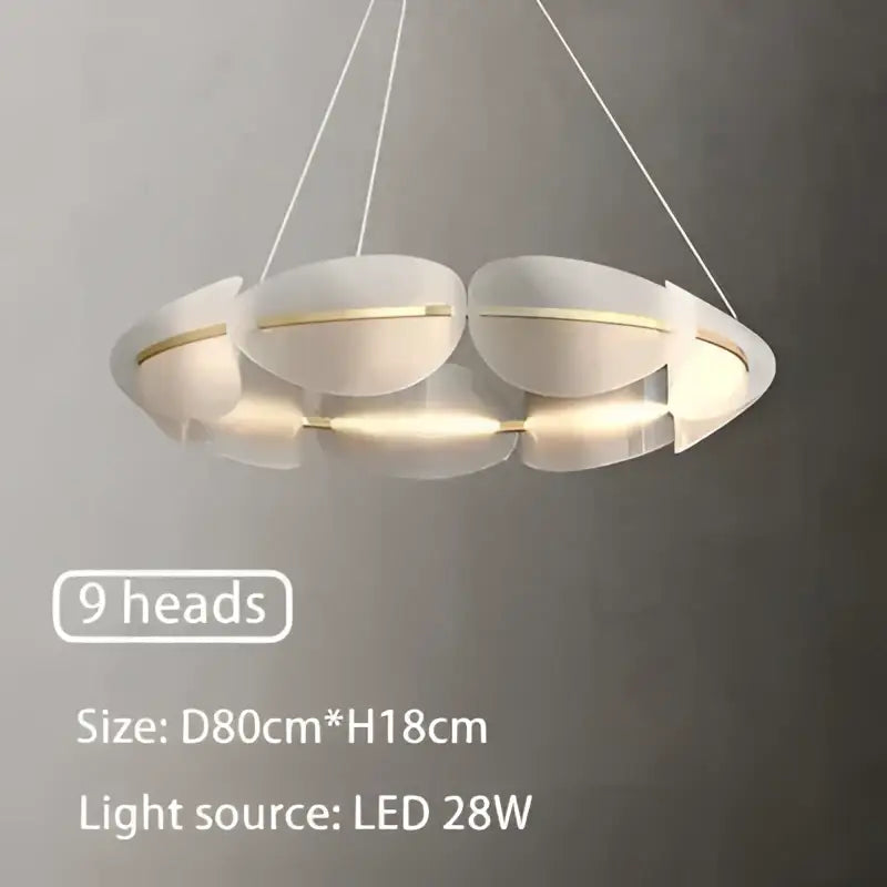 Acrylic Ring Chandelier Dimmable