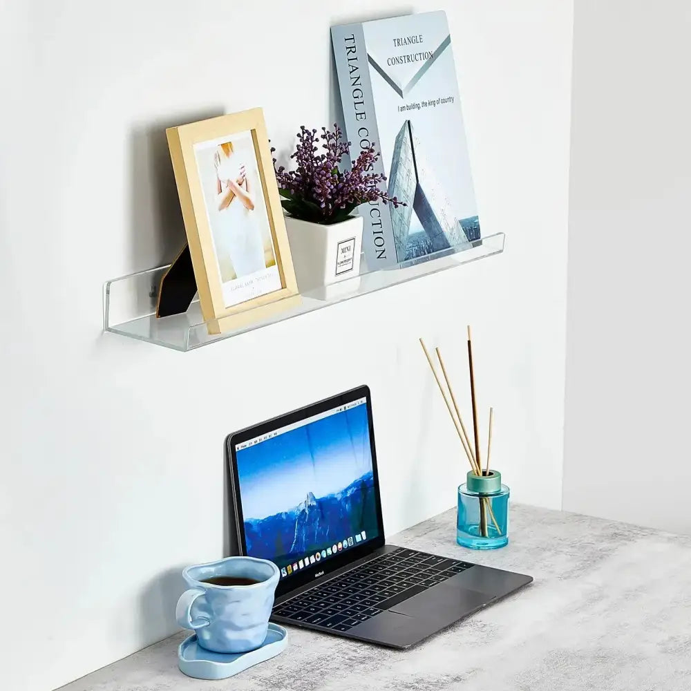 Acrylic Wall Shelf Home Decor Organizer