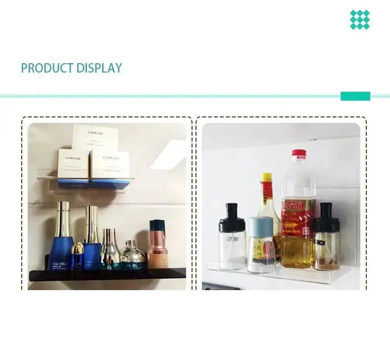 Acrylic Wall Shelf Home Decor Organizer