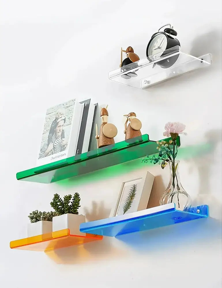 Acrylic Wall Shelf Home Decor Organizer