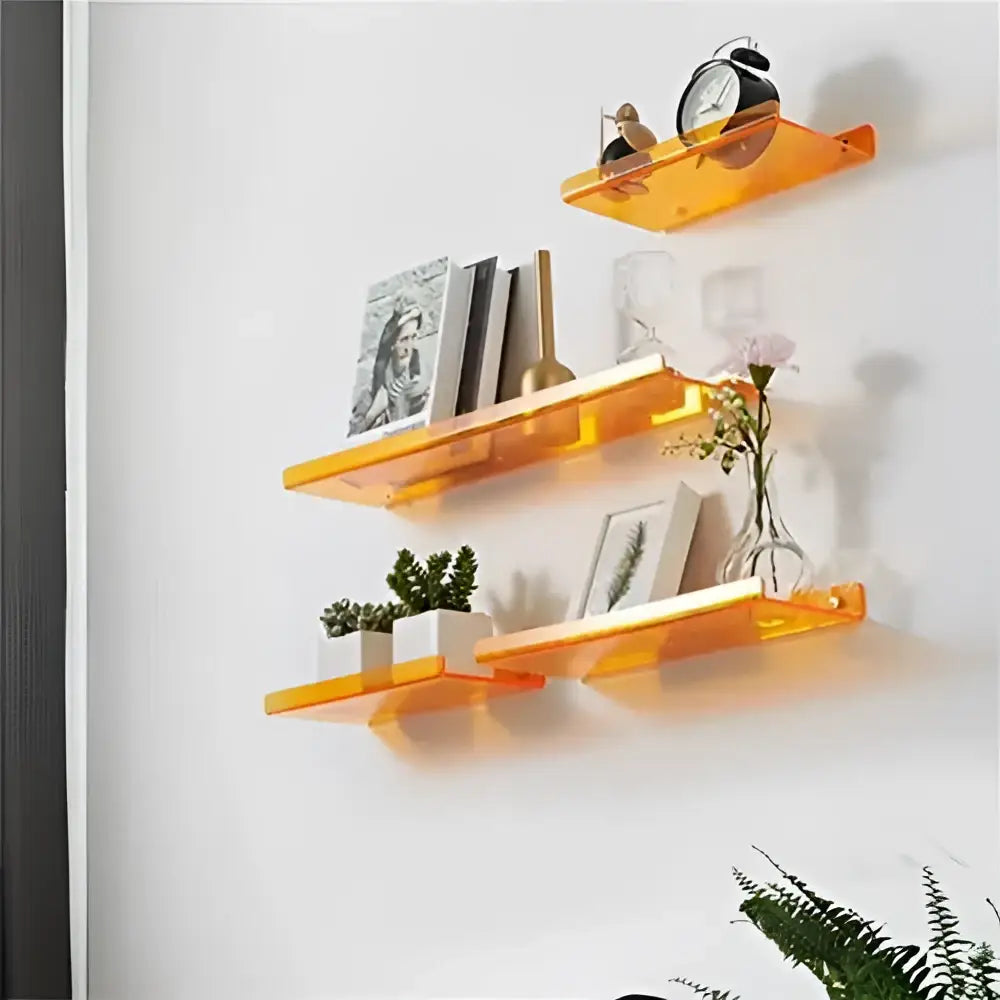 Acrylic Wall Shelf Home Decor Organizer