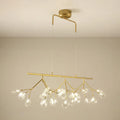 DecorBites™ Adjustable Hanging Cord Island Lighting - Contemporary Firefly Metal Pendant with 27 Lights for Bedroom