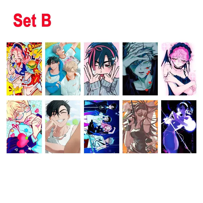 Alien Anime Photo Cards Set