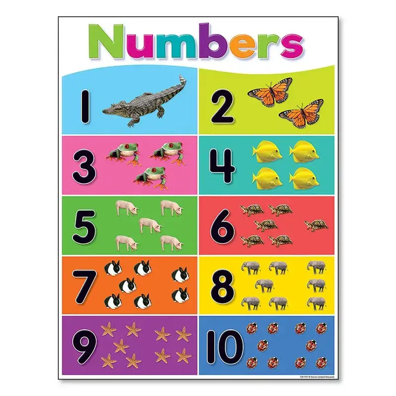 Alphabet Educational Poster Kids Math English