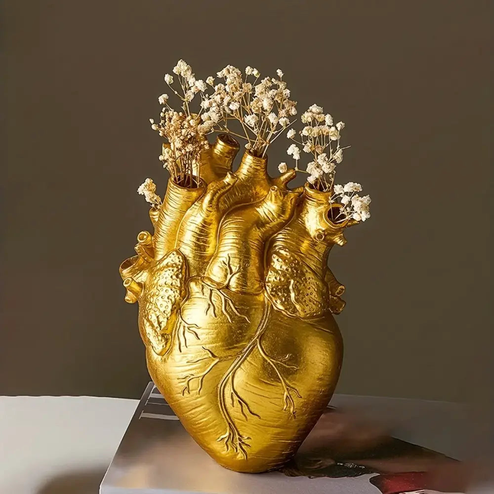 Anatomical Heart Resin Vase Decor