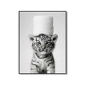 Animal Bathroom Canvas Posters