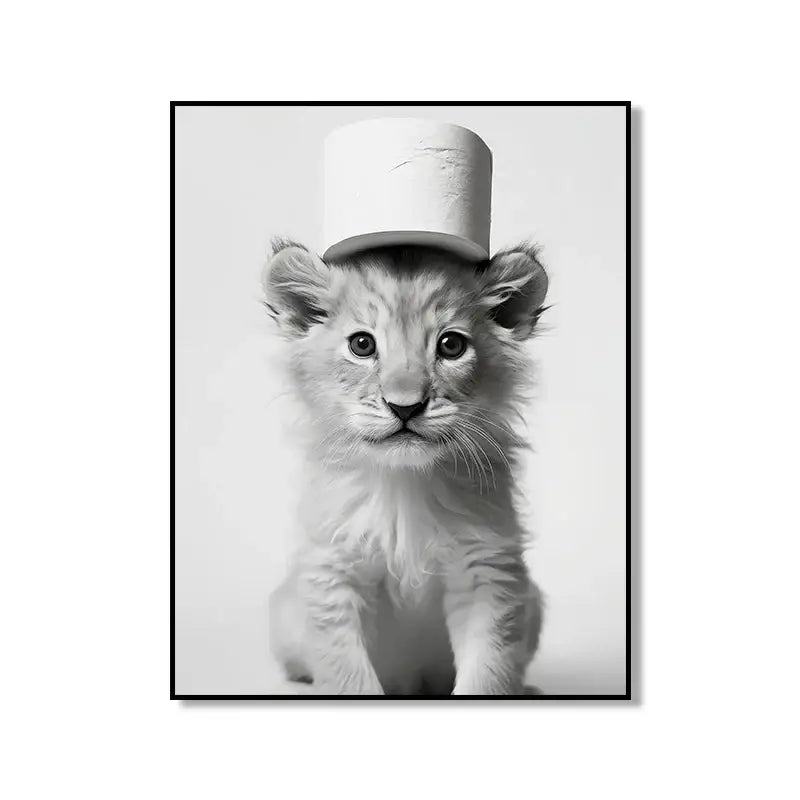 Animal Bathroom Canvas Posters