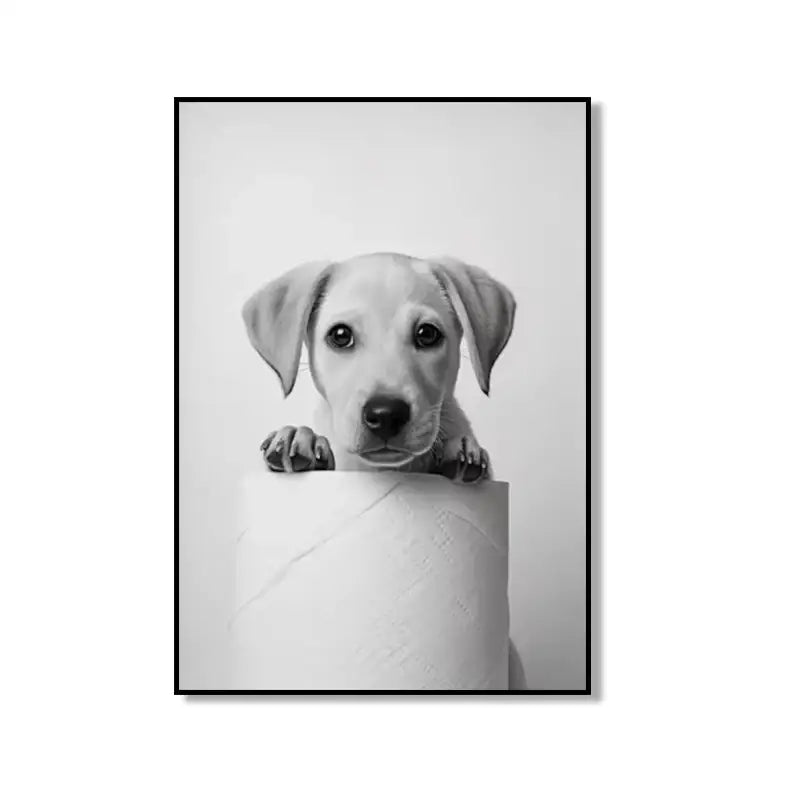 Animal Bathroom Canvas Posters