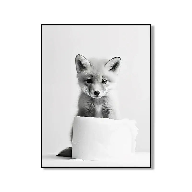 Animal Bathroom Canvas Posters