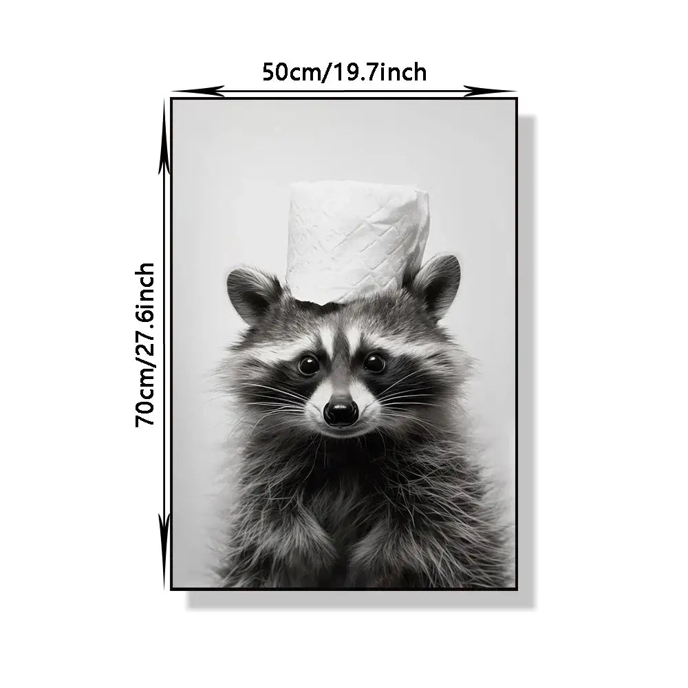 Animal Bathroom Canvas Posters