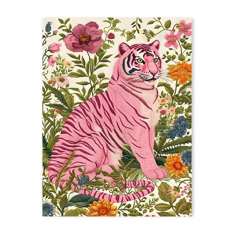 Animal Canvas Art Tiger Zebra Cat