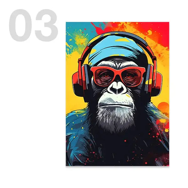Animal Headphones Gaming Posters Teens