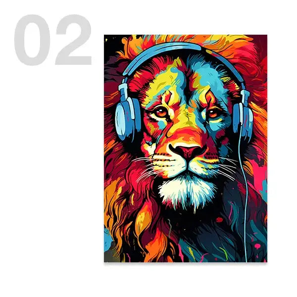 Animal Headphones Gaming Posters Teens