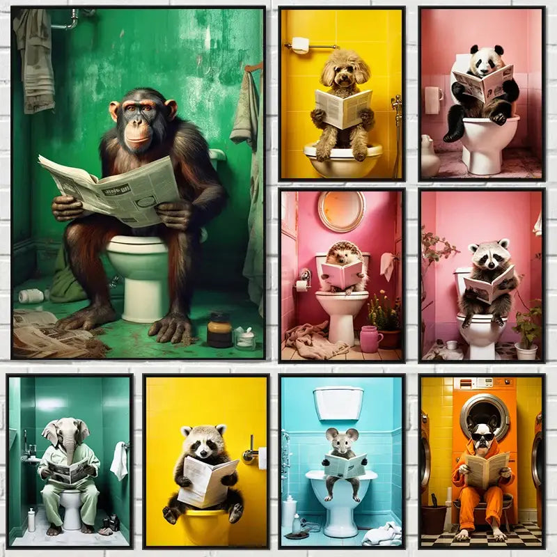Animal Posters Set Home Decor