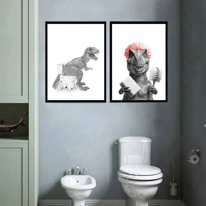 Animals Bathroom Wall Art Decor