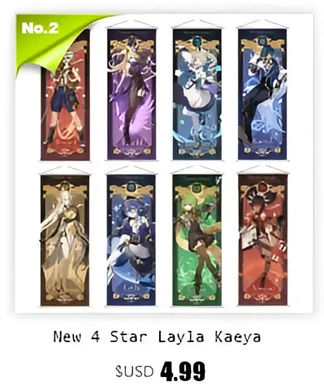 Anime Poster Wall Art Genshin