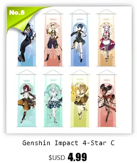 Anime Poster Wall Art Genshin