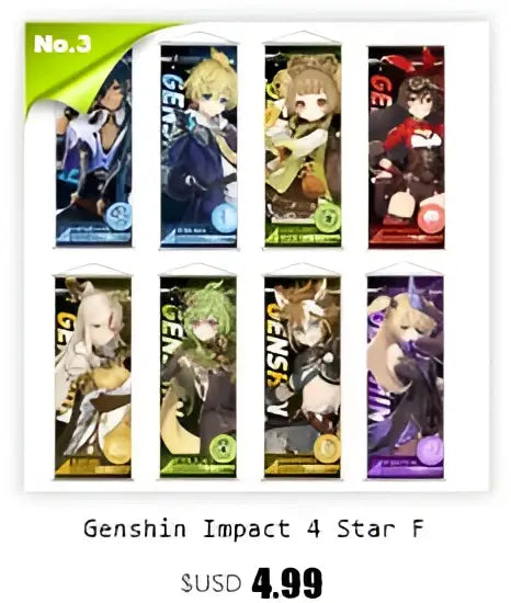 Anime Poster Wall Art Genshin