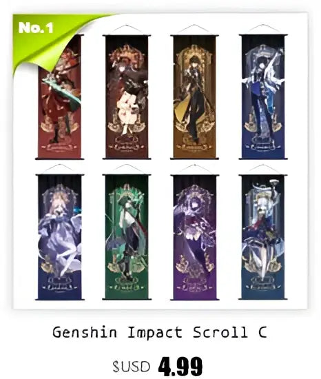 Anime Poster Wall Art Genshin