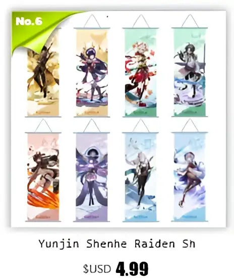 Anime Poster Wall Art Genshin