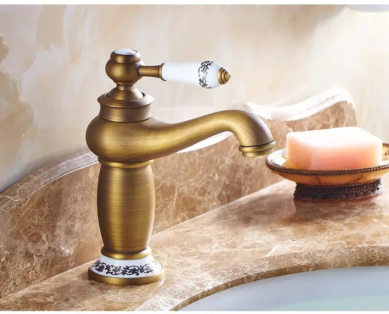 Antique Bronze Bathroom Faucet Mixer