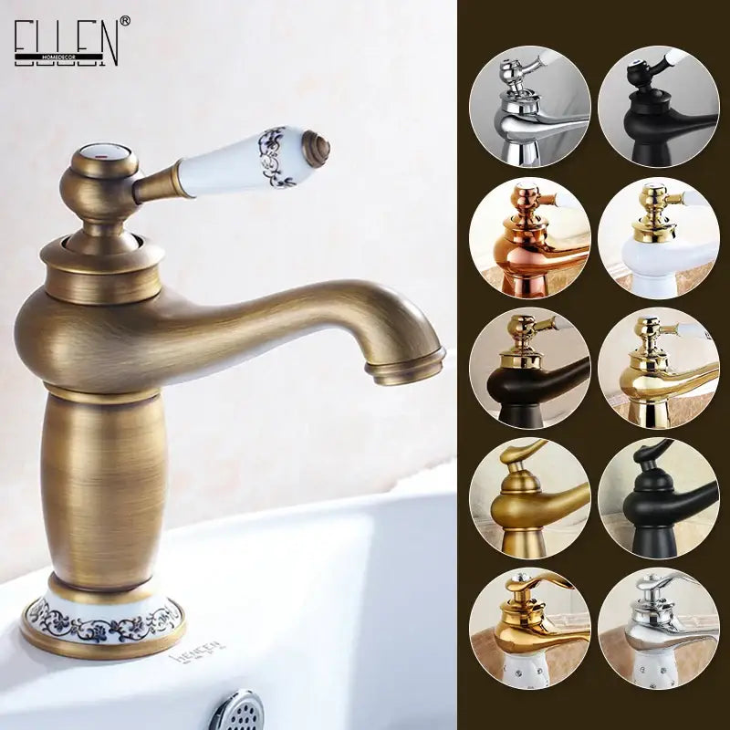 Antique Bronze Bathroom Faucet Mixer