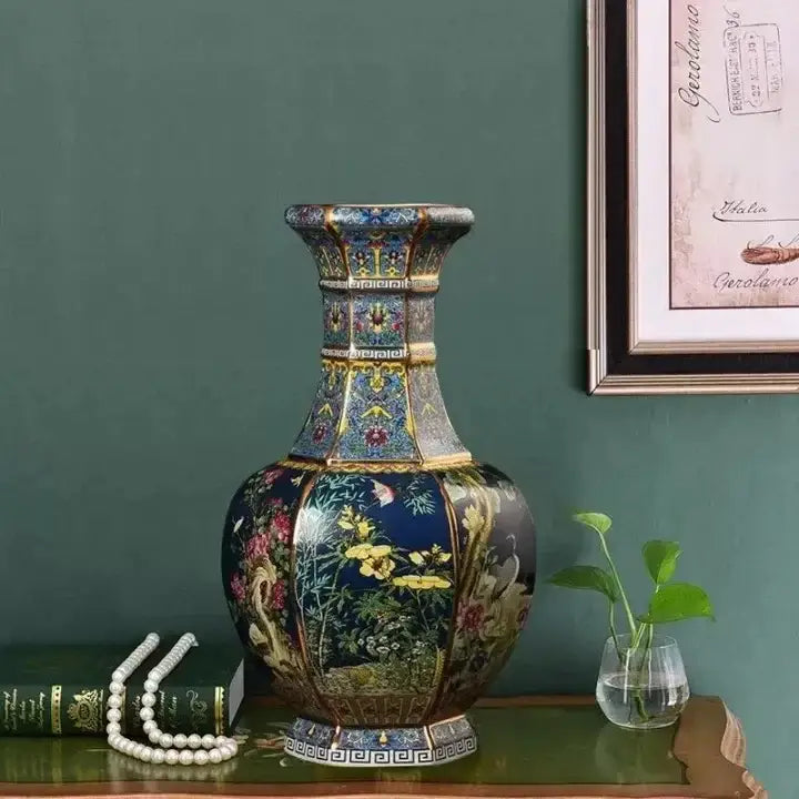 Antique Ceramic Vase 24cm Decor