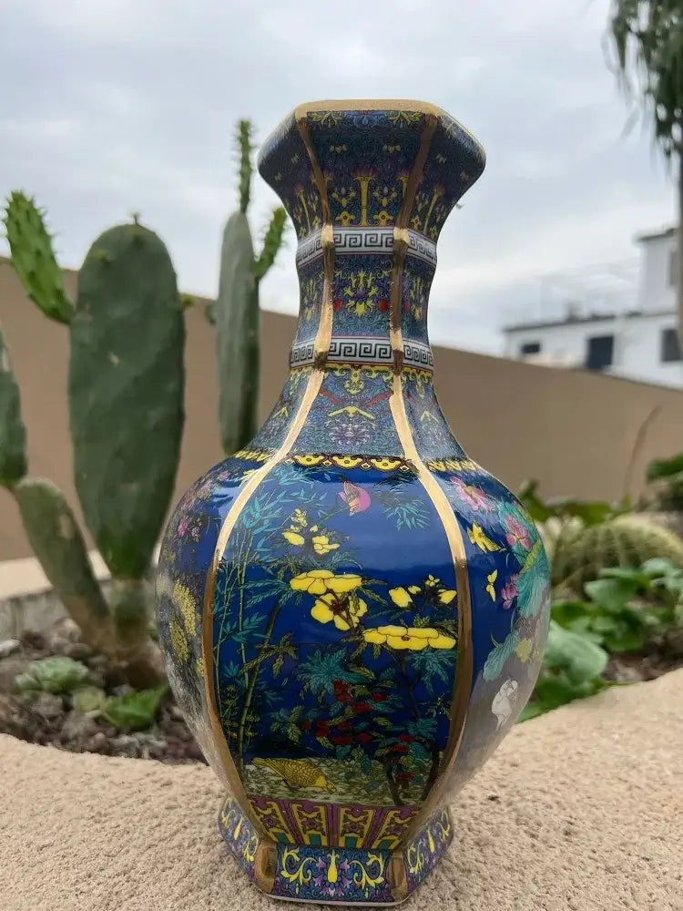 Antique Ceramic Vase 24cm Decor