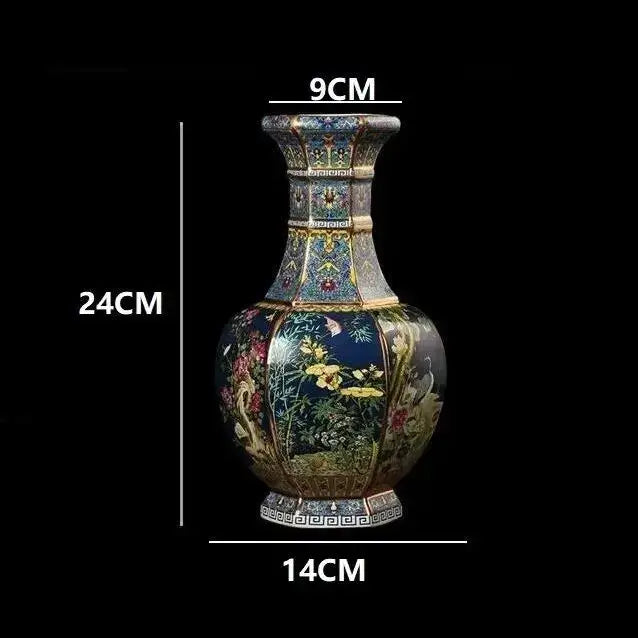 Antique Ceramic Vase 24cm Decor