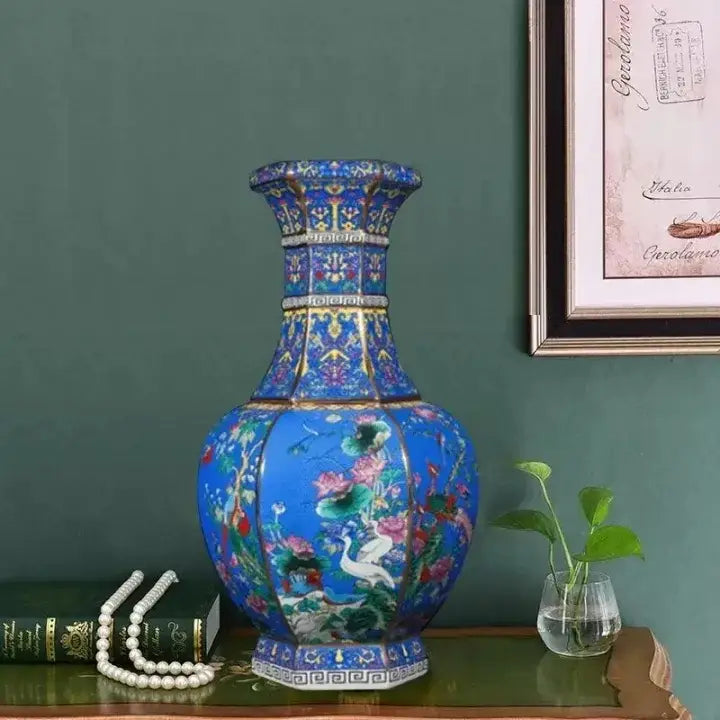 Antique Ceramic Vase 24cm Decor