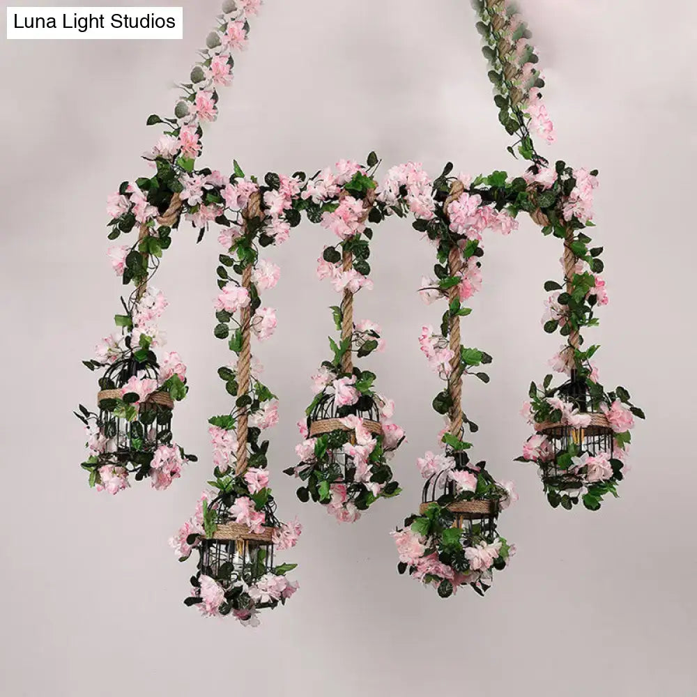 Antique Metal Island Chandelier 5 Heads