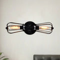 Antique style black & bronze sconce light dining room wall lamp