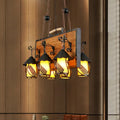 Antique White Dining Chandelier 6 Lights