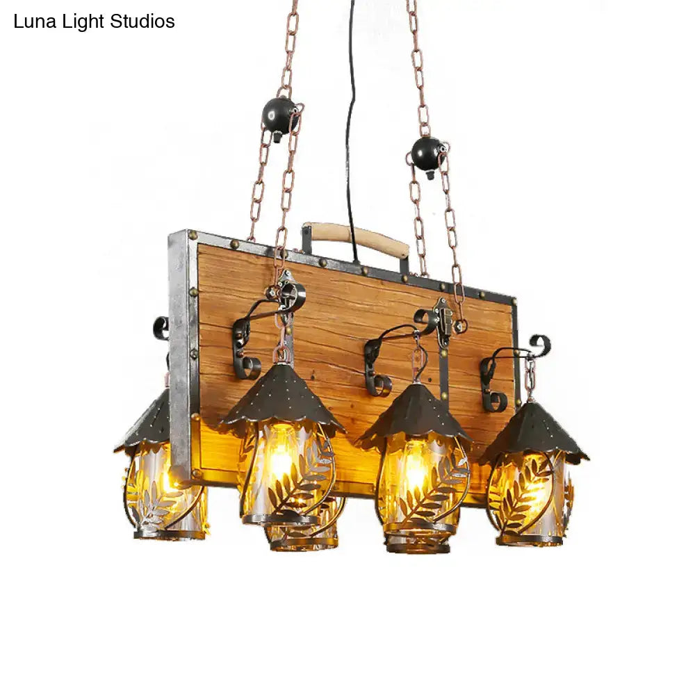 Antique White Dining Chandelier 6 Lights