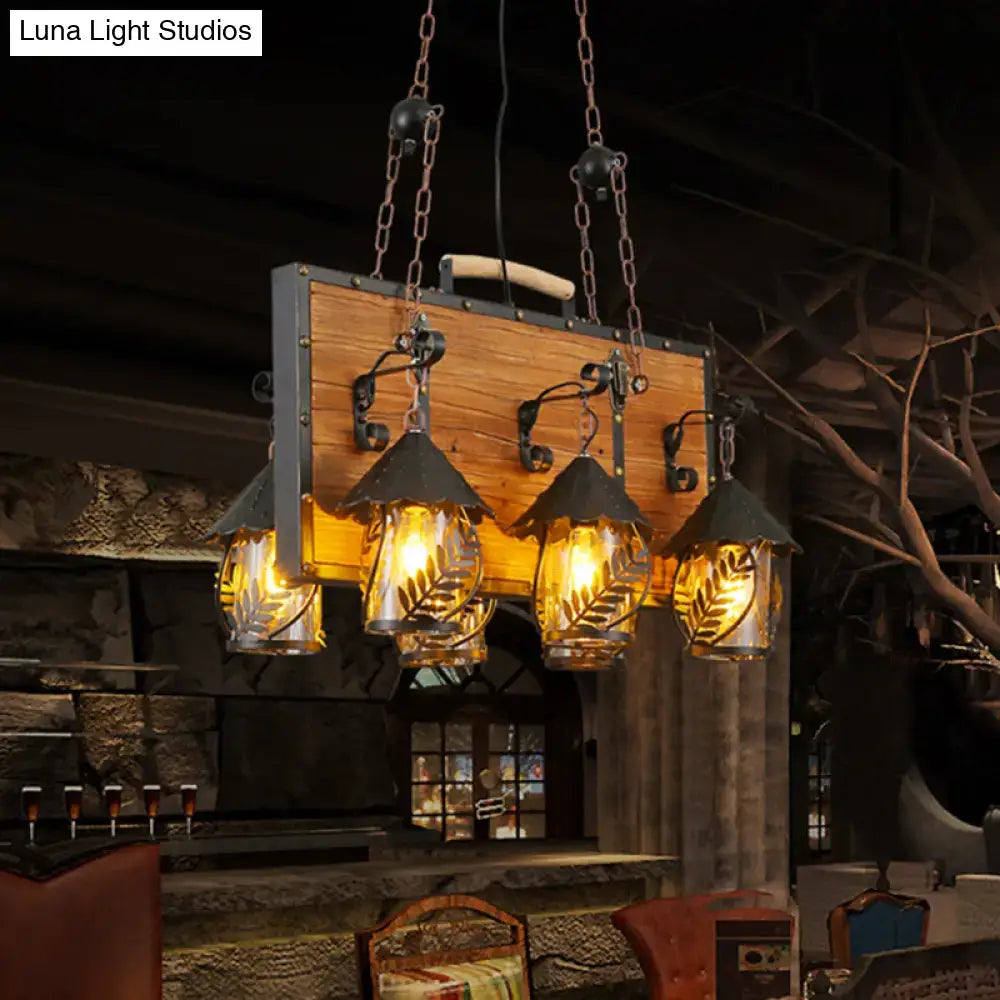Antique White Dining Chandelier 6 Lights