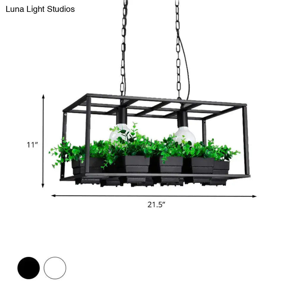 Antiqued Metal Island Lamp Hanging