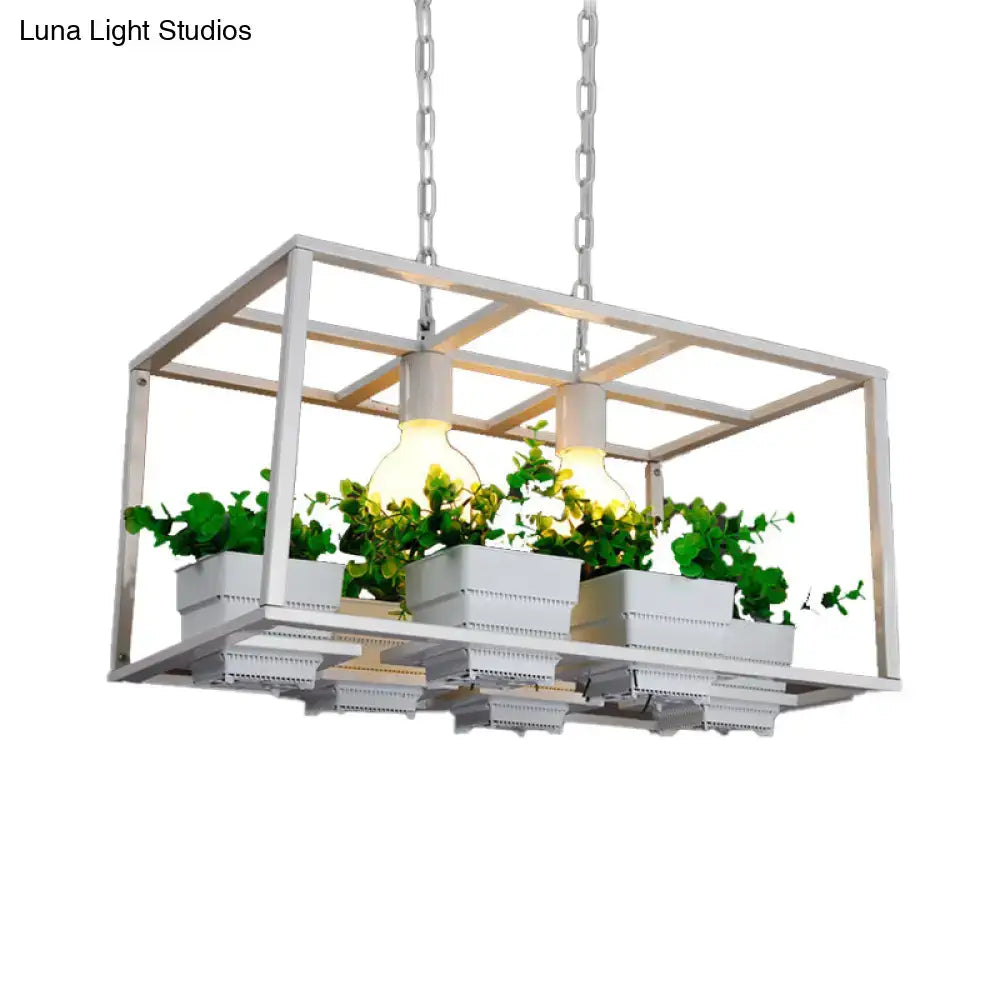 Antiqued Metal Island Lamp Hanging
