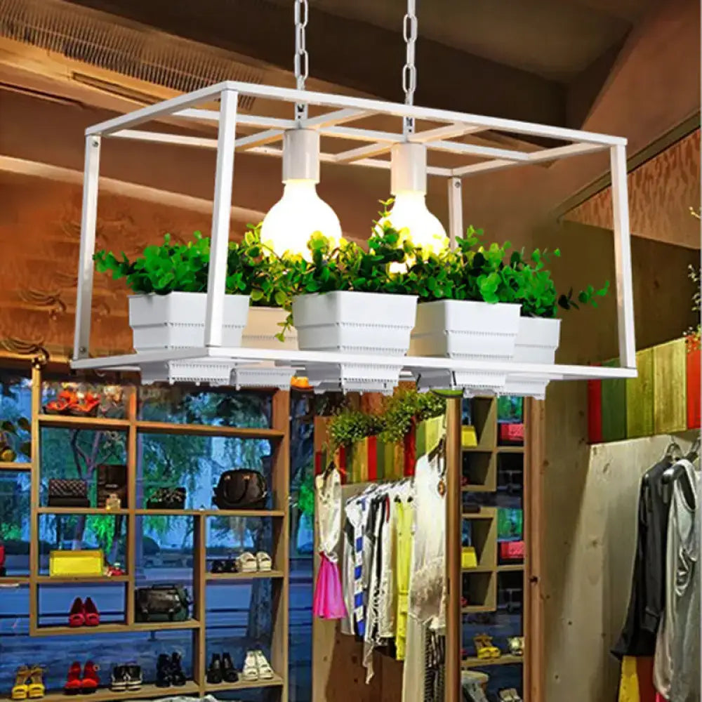 Antiqued Metal Island Lamp Hanging