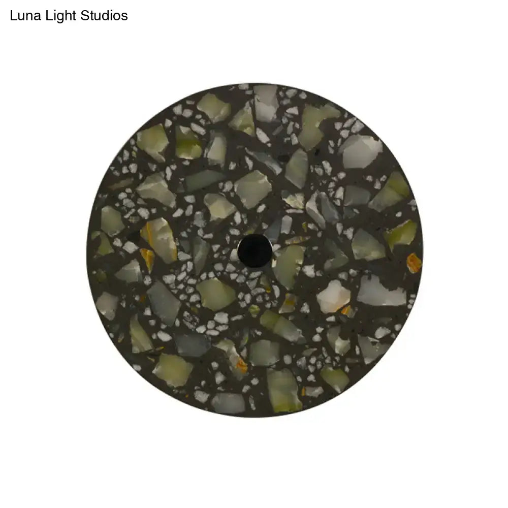 Art deco mosaic terrazzo led wall light living room sconce